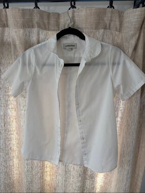 Lands end Peter Pan collar button down, school uniform